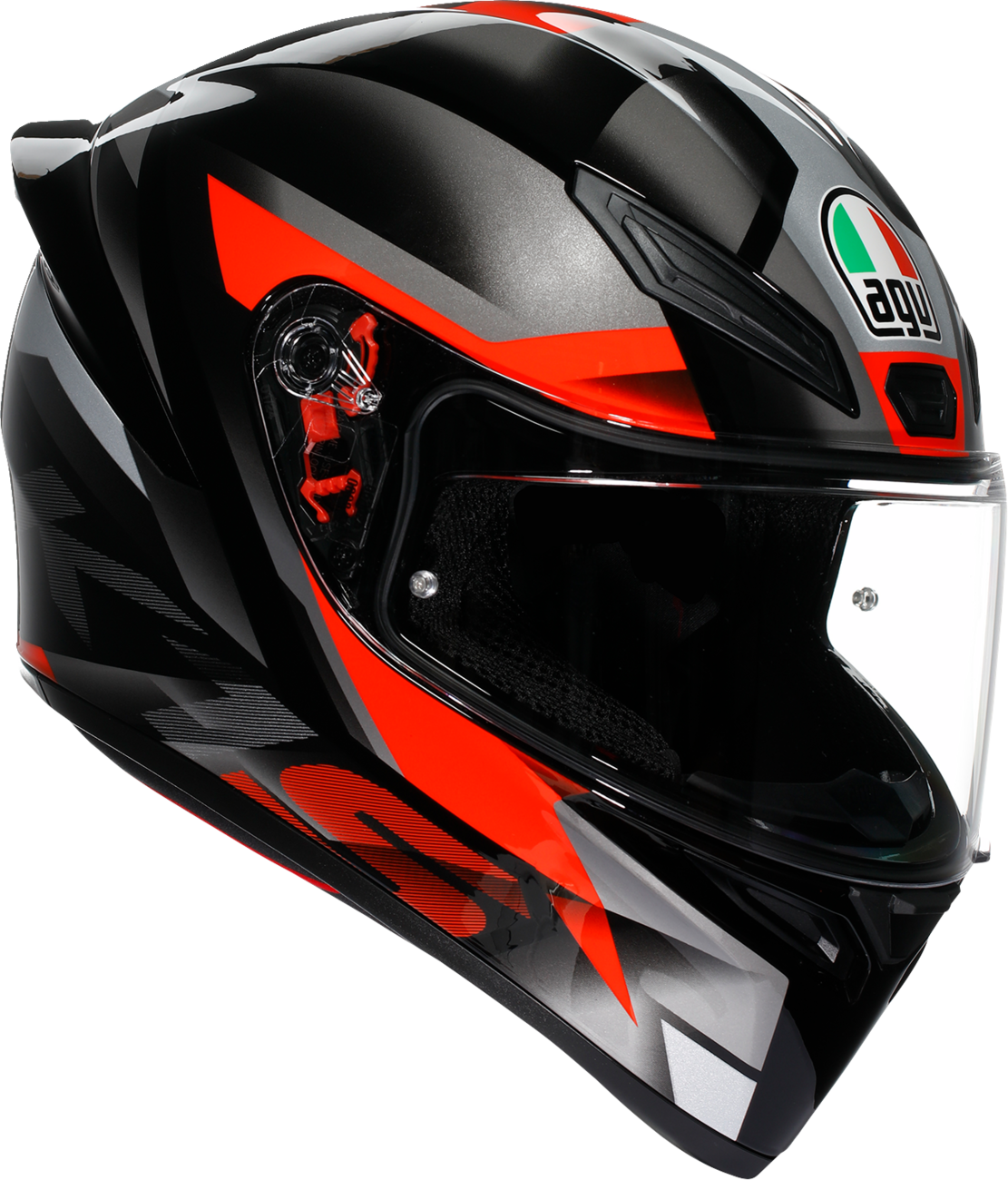 AGV K1 S Helmet - Fastlap - Black/Gray/Red - Small 2118394018064S