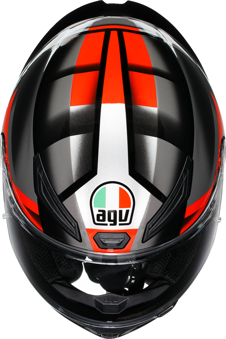 AGV K1 S Helmet - Fastlap - Black/Gray/Red - Small 2118394018064S