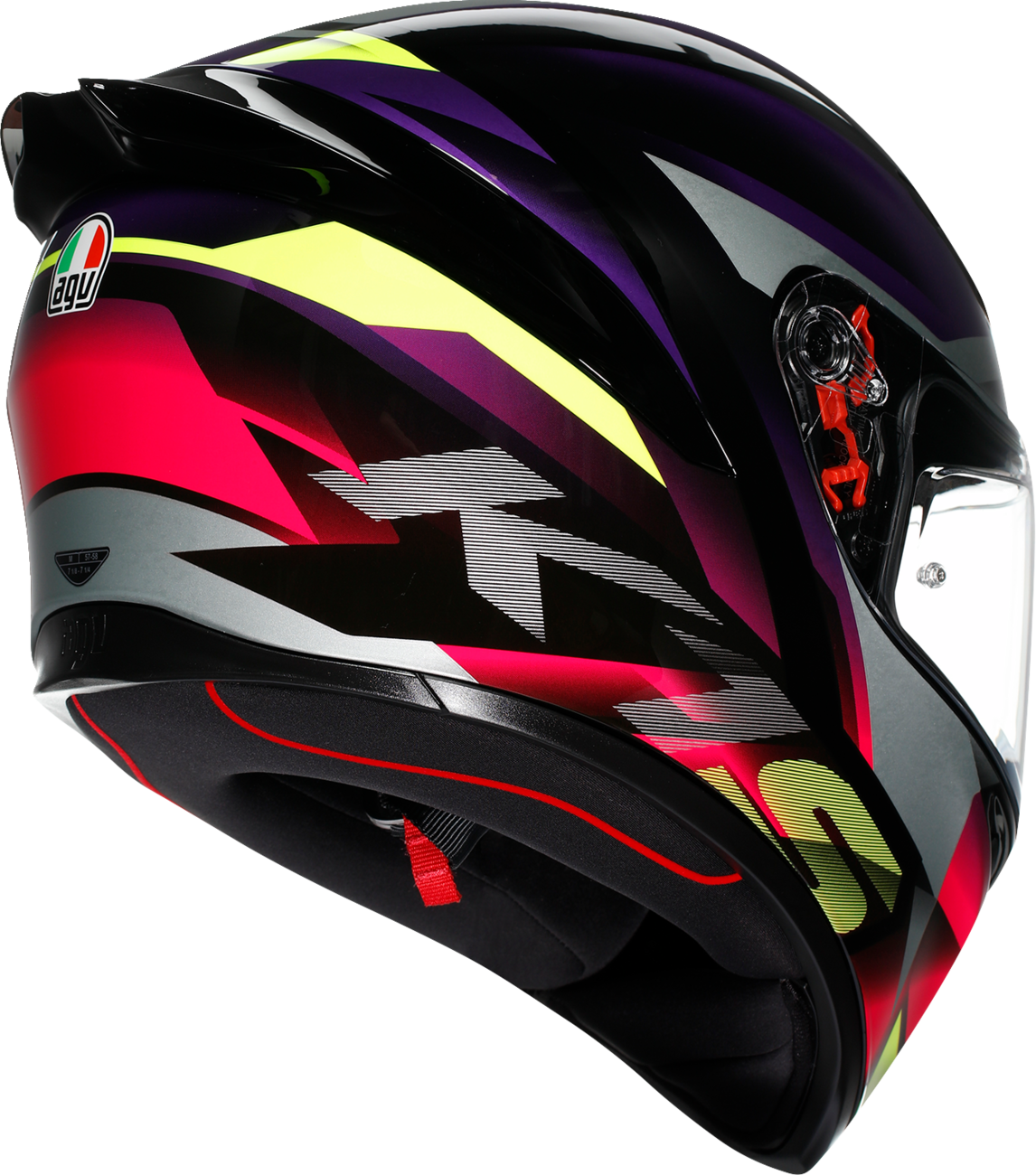 AGV K1 S Helmet - Fastlap - Black/Purple/Pink - Large 2118394018065L