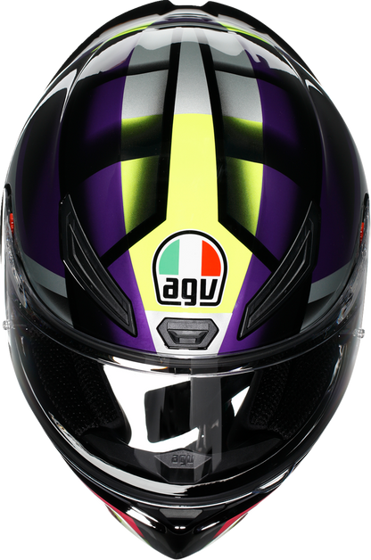 AGV K1 S Helmet - Fastlap - Black/Purple/Pink - 2XL 21183940180652X