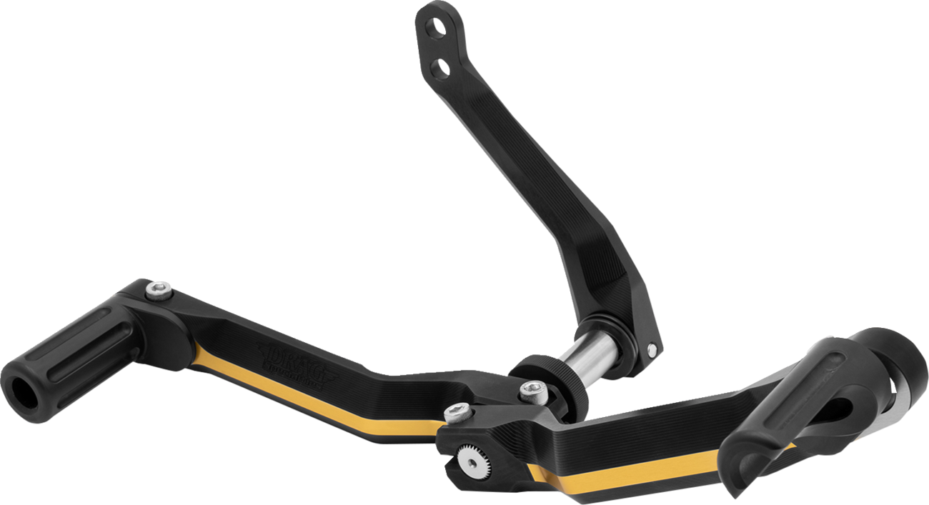 DRAG SPECIALTIES Heel/Toe Shifter - Adjustable - Black/Gold RCT-B007