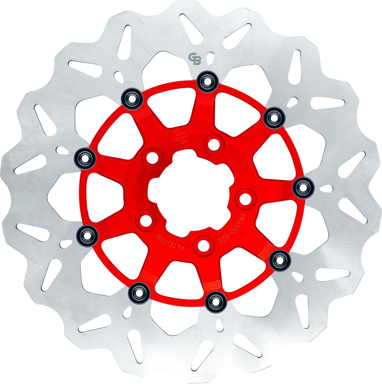 GBRAKES Brake Rotor - Rear - Red GBDU021