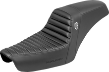 SADDLEMEN Step-Up Seat - Tuck-n-Roll - Black - Dyna '96-'03 SC89604T