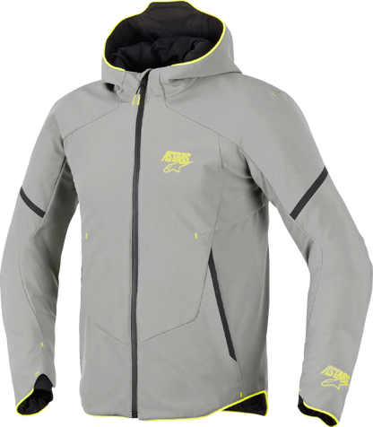 ALPINESTARS Aeroshell Waterproof Jacket - Mid Gray/Yellow Fluo - 3XL 3200226-9116-3XL