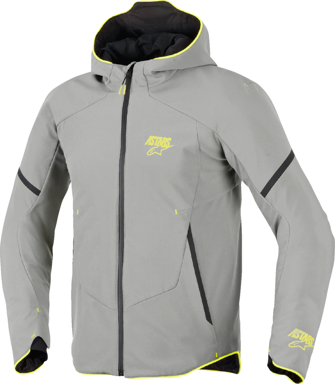 ALPINESTARS Aeroshell Waterproof Jacket - Mid Gray/Yellow Fluo - 4XL 3200226-9116-4XL
