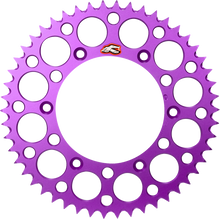 RENTHAL Rear Sprocket - Aluminum - 50 Tooth - Purple - Suzuki 123U-520-50GYPE