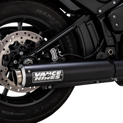 VANCE & HINES Supersport Slip-On Muffler - Black 46746
