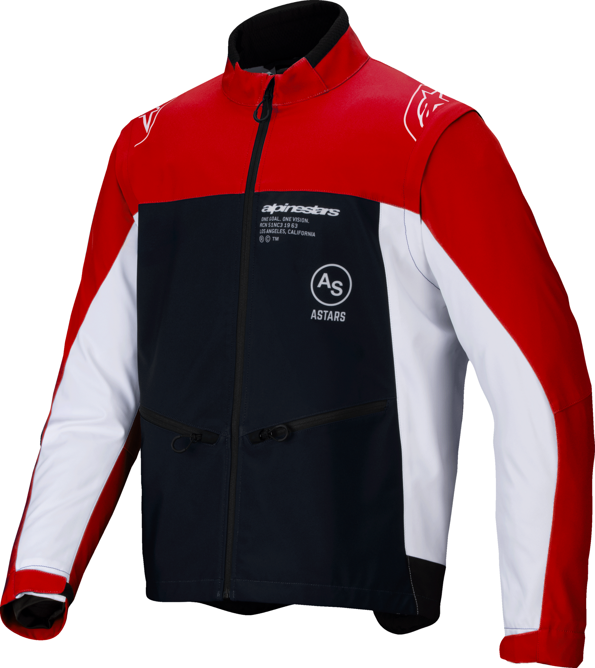 Lite Dura Softshell Jacket Black/Bright Red/White Md