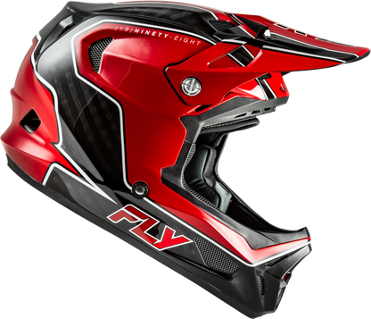 Werx R Flow Carbon Helmet Black Carbon/Red Md