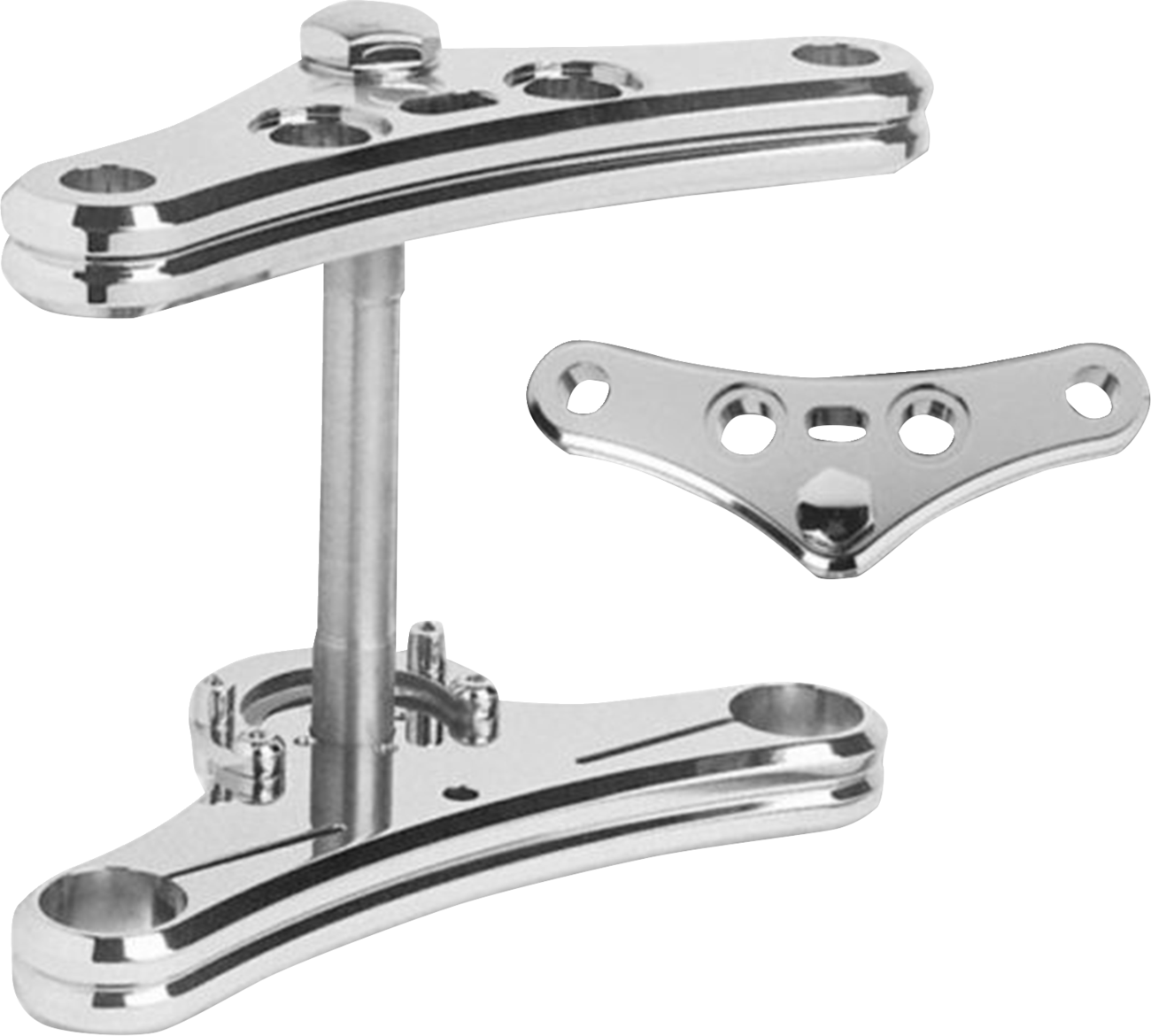 ACCUTRONIX Triple Tree - 41 mm - Black - 0° Rake - Elite TWG41-EB