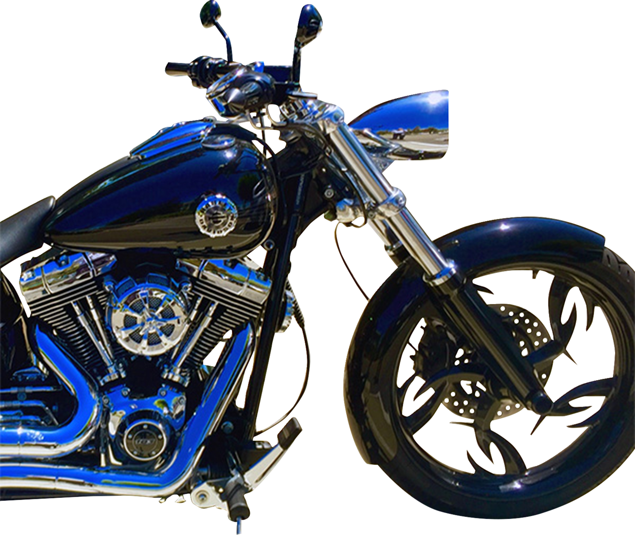 HEADWINDS Headlight Housing - 5-3/4" - Vampire Concours Rocket - Chrome 1-5900VCA