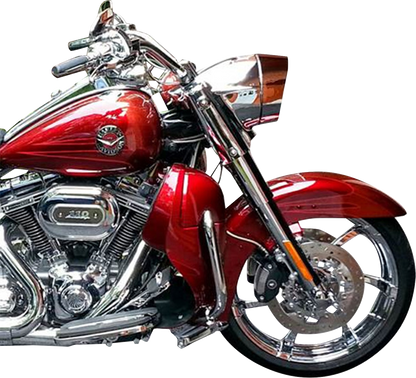 HEADWINDS Extended Headlight Bezel - 7" - Vista - Chrome 1-7128CA