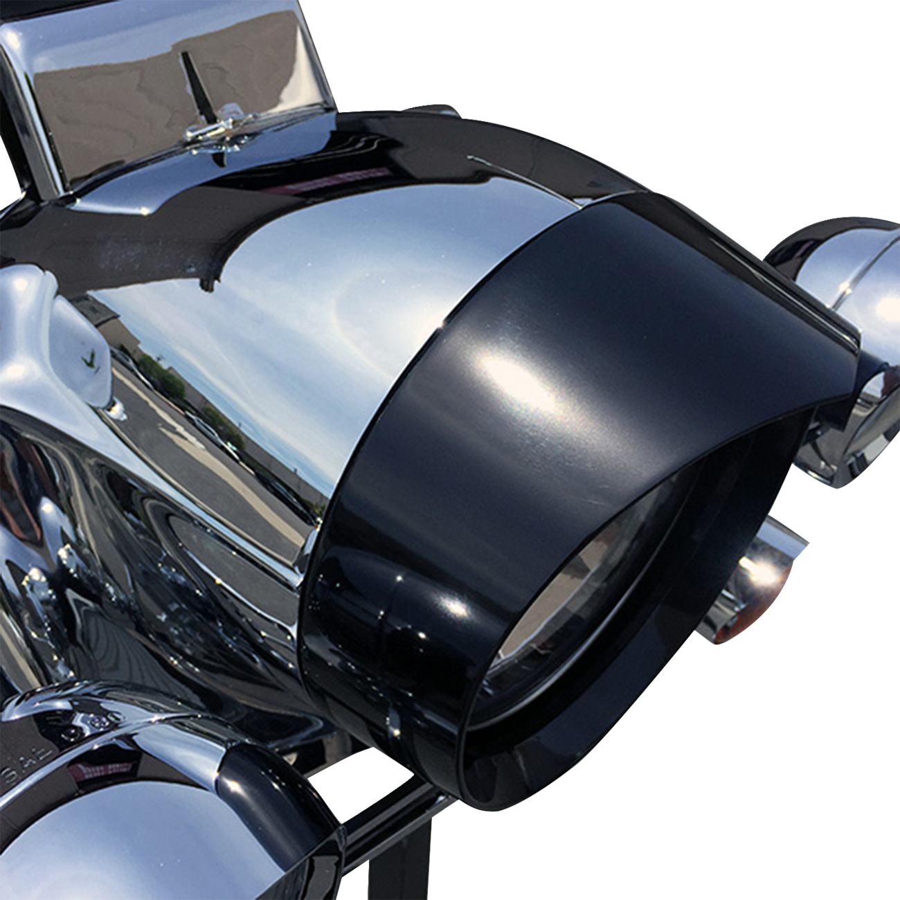 HEADWINDS Extended Headlight Bezel - 7" - Raven - Black 1-7128VZA