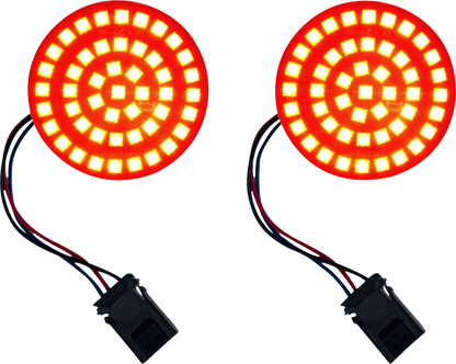 CUSTOM DYNAMICS Genesis® 4 Front Turn Signals - Red GEN-4-R-25ST