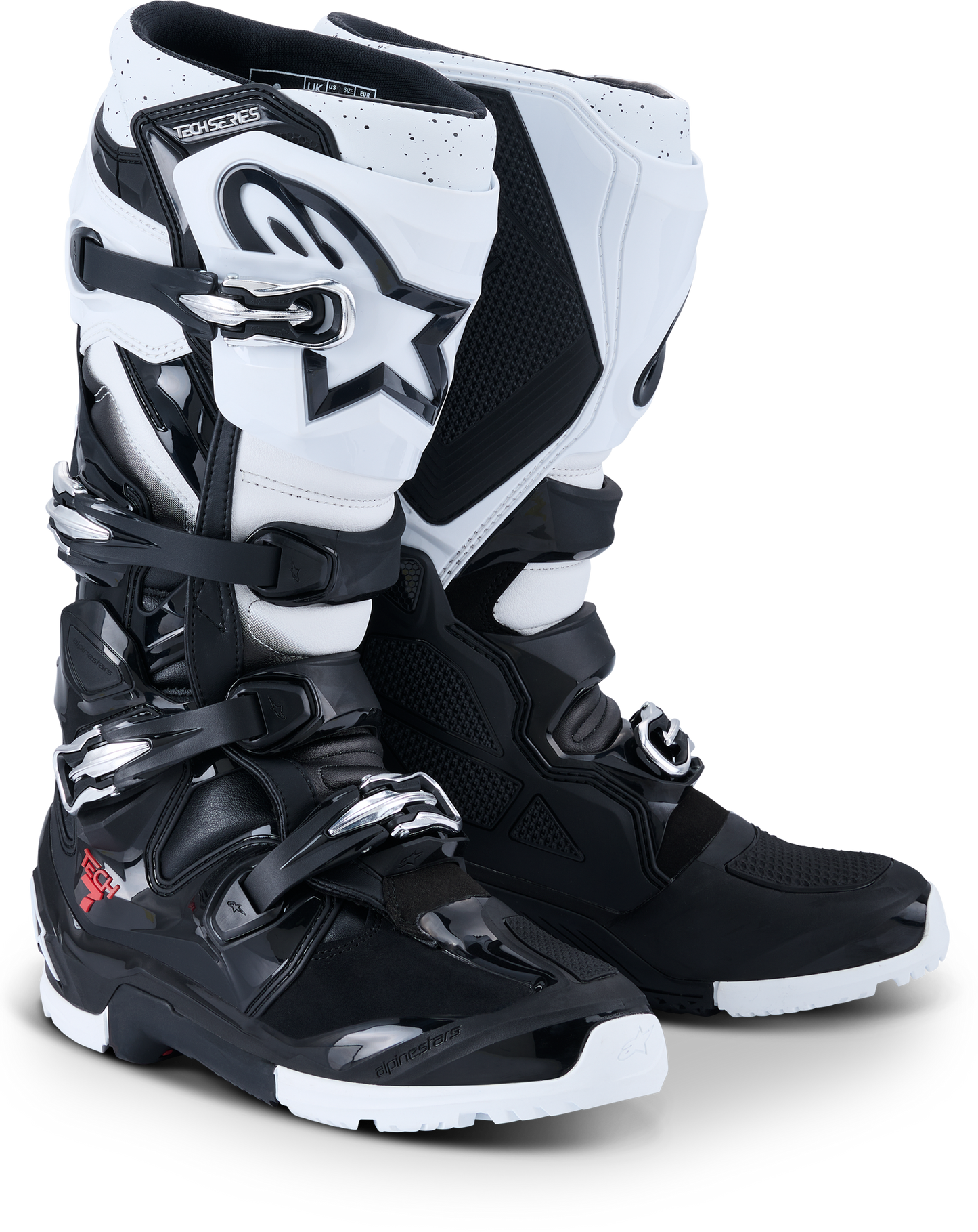 Tech 7 Enduro Black/White 12