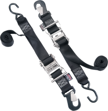 POWERTYE MFG. Big Daddy Tie-Downs - 2" - Snap-hook/S-hook End Combination - Black 32572