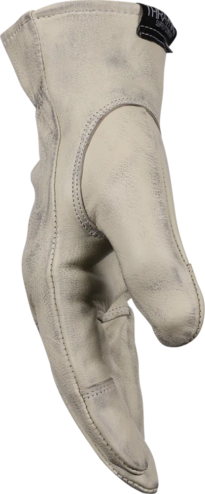 THRASHIN SUPPLY CO. Roper Leather Gloves - Bone White - Small TRG-00-08