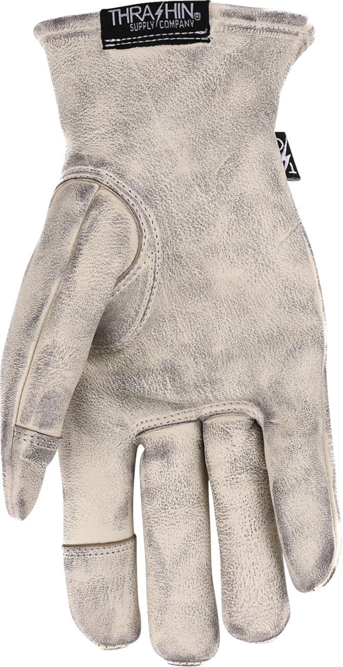 THRASHIN SUPPLY CO. Roper Leather Gloves - Bone White - 2XL TRG-00-12