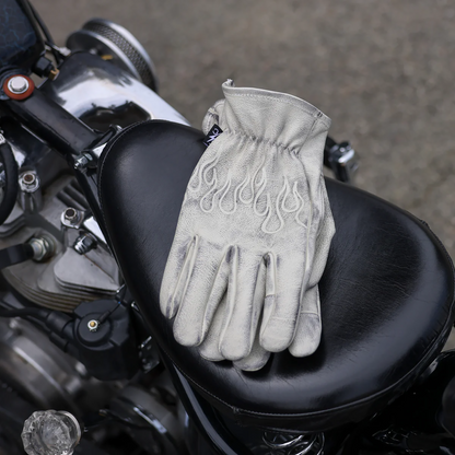 THRASHIN SUPPLY CO. Roper Leather Gloves - Bone White - 2XL TRG-00-12