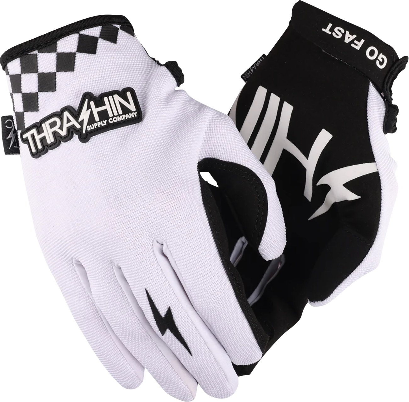 THRASHIN SUPPLY CO. Go Fast Stealth Gloves - White - XL SV1-10-11