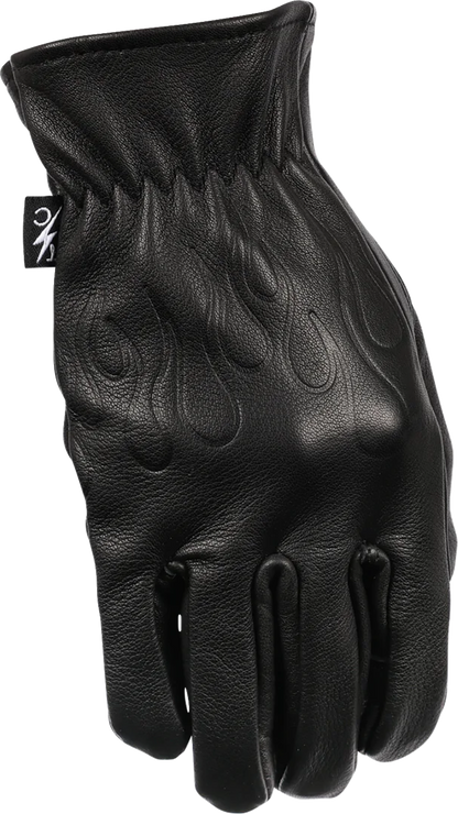 THRASHIN SUPPLY CO. Roper Leather Gloves - Black - 2XL TRG-01-12