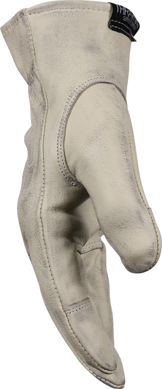 THRASHIN SUPPLY CO. Roper Leather Gloves - Bone White - Large TRG-00-10