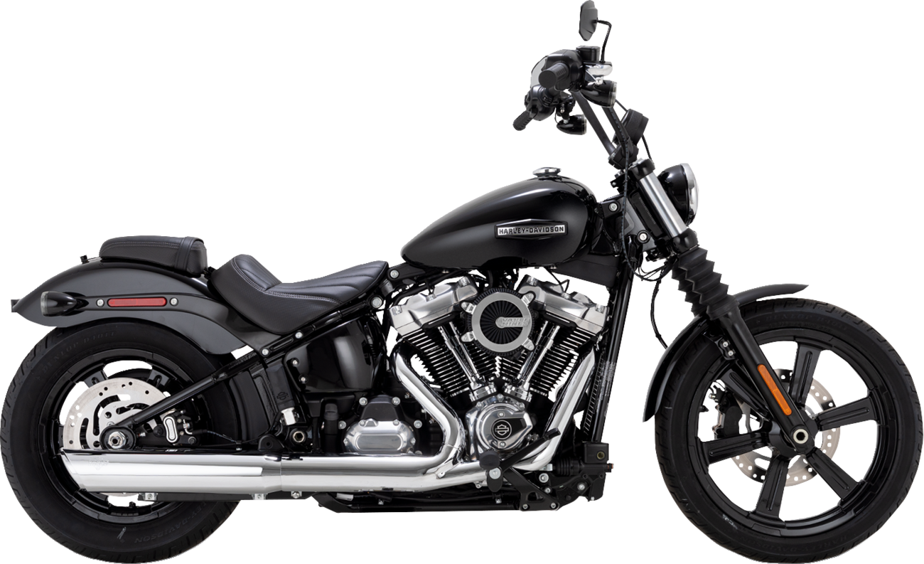 VANCE & HINES Twin Slash Slip-On Muffler - Chrome - Softail 16750