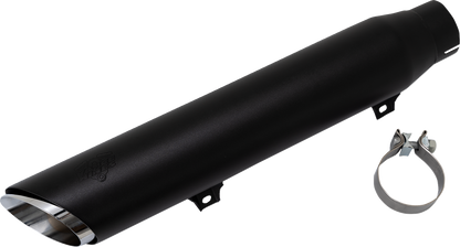 VANCE & HINES Twin Slash Slip-On Muffler - Black - Softail 46750