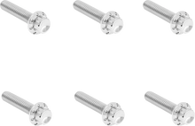 ARLEN NESS Bolt Kit - Clutch Cover - Titanium - 12-Point - M8 Gen 2 - Polished 300-700