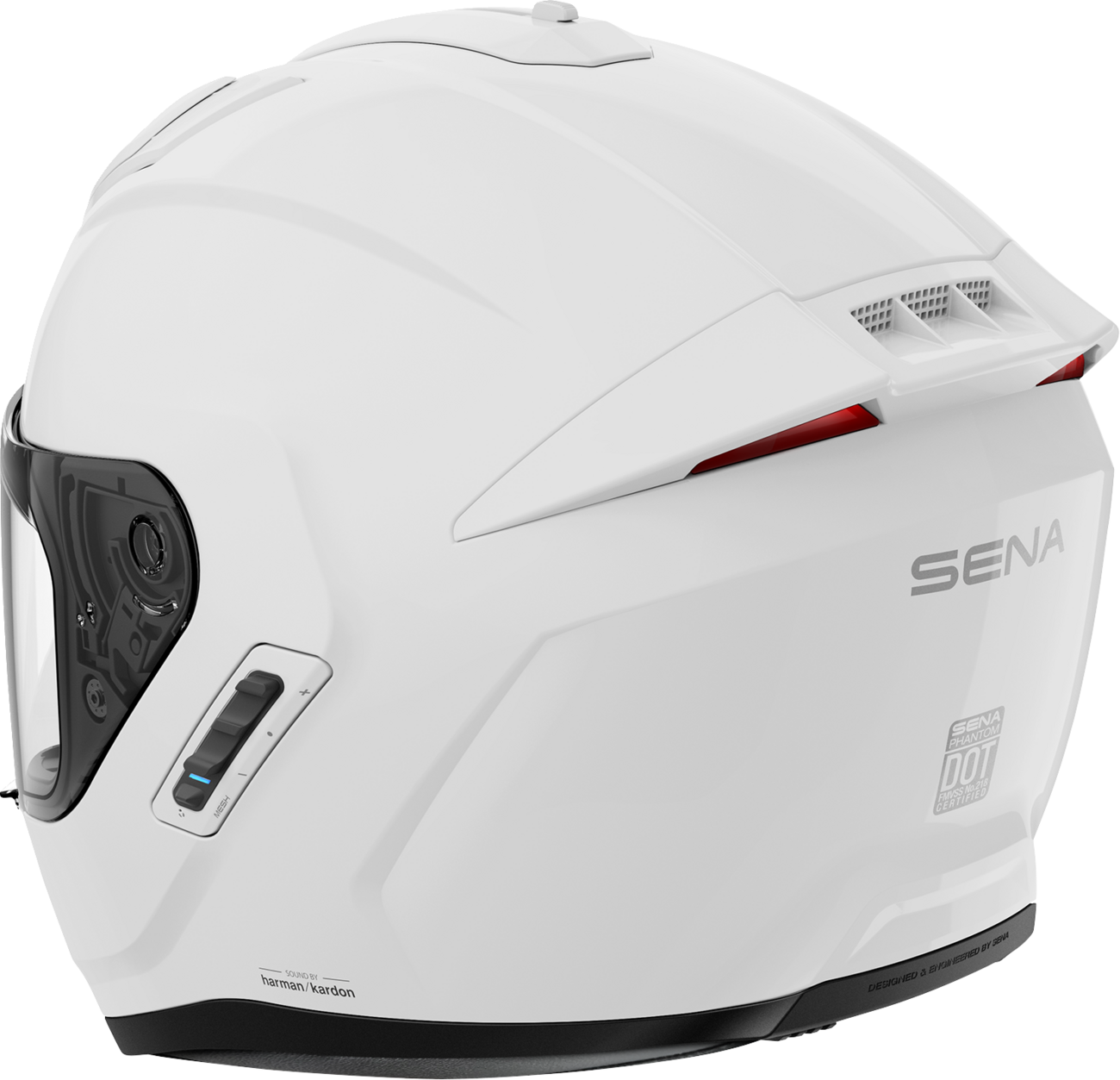 SENA Phantom ANC Helmet - Gloss White - Medium PHANTOMANC-GW00M3