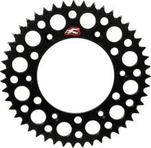 RENTHAL Rear Sprocket - Aluminum - 47 Tooth - Black - Gas Gas/Husqvarna/KTM 441U-428-47GPBK