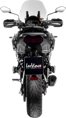LEOVINCE LV-14 R Slip-On Muffler - Stainless Steel - Kawasaki Versys 1000 15623U