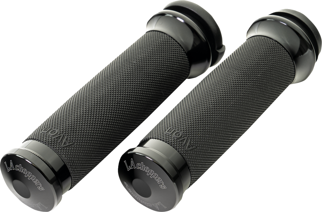 LA CHOPPERS County Line Grips - TBW - Black LA-7493-00B