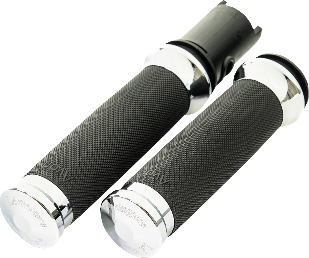 LA CHOPPERS County Line Grips - '23-'25 TBW - Chrome LA-7493-01