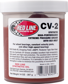 RED LINE SYNTHETIC OIL CV-2 Grease with Moly - 14 oz Jar 80401