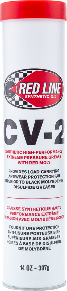 RED LINE SYNTHETIC OIL CV-2 Grease with Moly - 14 oz Tube 80402