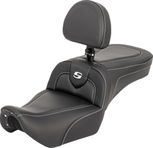 SADDLEMEN RoadSofa™ Seat - with Backrest - Carbon Fiber - RH975 '22-'25 822-11-185BR