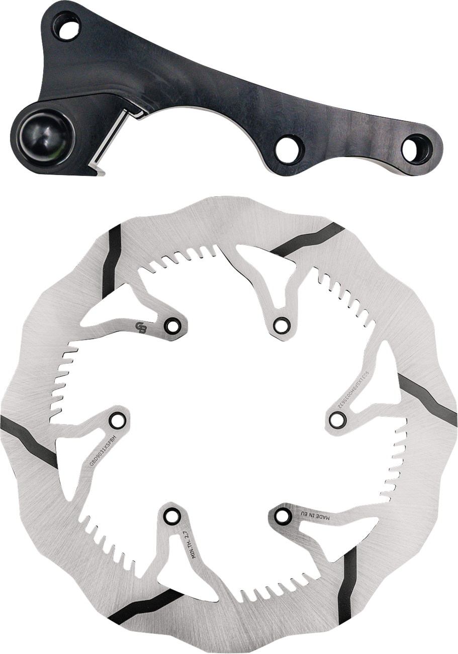 GBRAKES Brake Rotor Kit With Bracket - Solid Mount - 280 mm GBDOS225