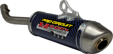 PRO CIRCUIT Ti-2 Silencer - R304 - Blue Titanium/Carbon Fiber - YZ 125 1132412K