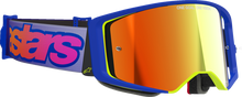 ALPINESTARS GOGGLES Supertech Goggle - Vista - Blue/Yellow/Purple - Red Mirror Lens 5100226-7285