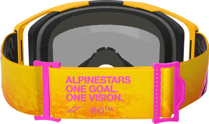 ALPINESTARS GOGGLES Vision 8 Goggle - Corp - Orange/Yellow/Pink - Gold Mirror Lens 5101625-4005