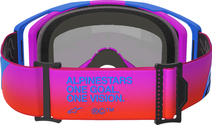 ALPINESTARS GOGGLES Vision 8 Goggle - Corp - Blue/Purple/Orange - Red Mirror Lens 5101625-7286