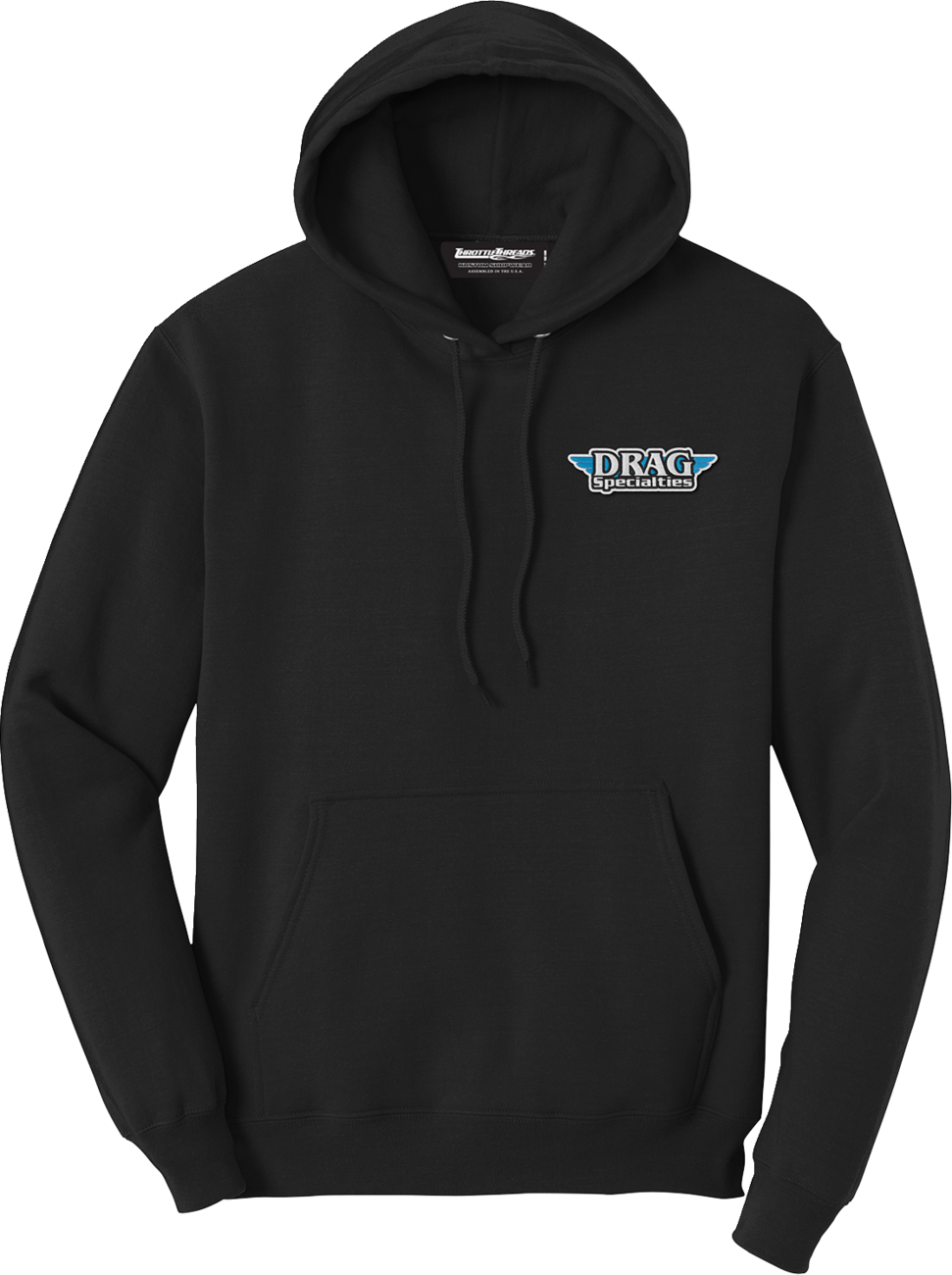 THROTTLE THREADS Drag Specialties Hoodie - Black - 2XL DRG29PC78HBK2R