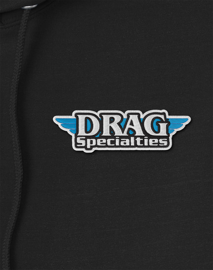 THROTTLE THREADS Drag Specialties Hoodie - Black - Small DRG29PC78HBKSR