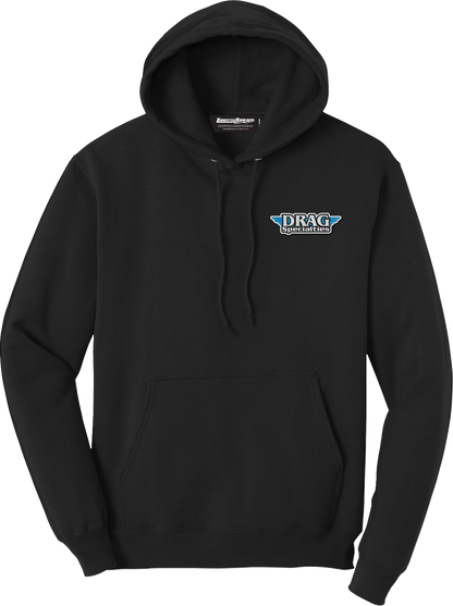 THROTTLE THREADS Drag Specialties Hoodie - Black - 4XL DRG29PC78HBK4R