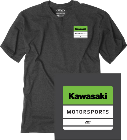 FACTORY EFFEX Kawasaki Phase T-Shirt - Heather Charcoal - Large 29-87104