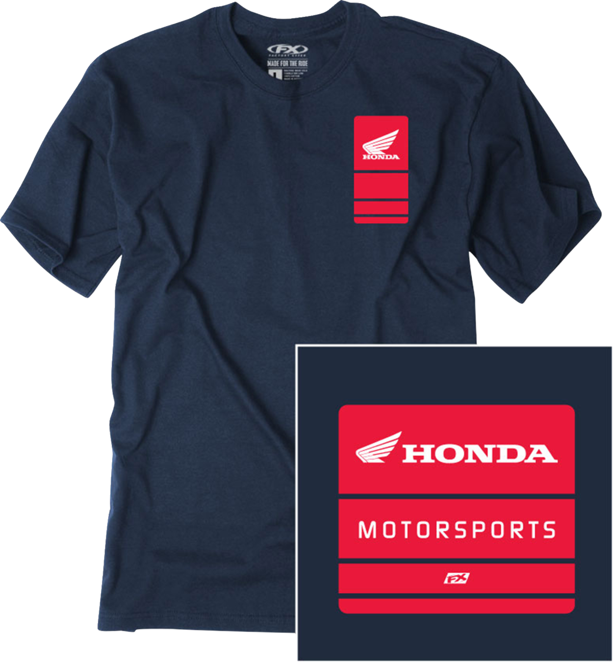 FACTORY EFFEX Honda Phase T-Shirt - Navy - XL 29-87326