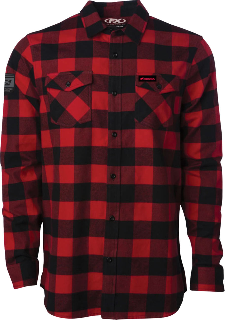 FACTORY EFFEX Honda Explorer Flannel Shirt - Red/Black - XL 29-85306