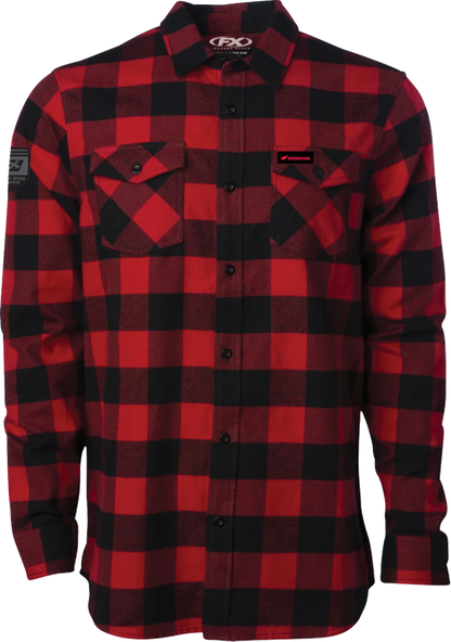 FACTORY EFFEX Honda Explorer Flannel Shirt - Red/Black - XL 29-85306
