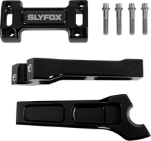 SLYFOX Handlebar Riser Kit - Straight - 1" Clamping - 6" Rise - Black SF-1001-06-B